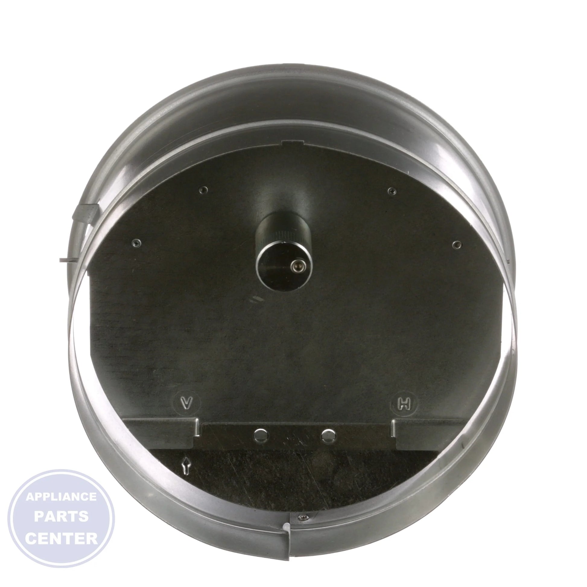 8" RC Draft Control 01845401 - Side view with precise measurements