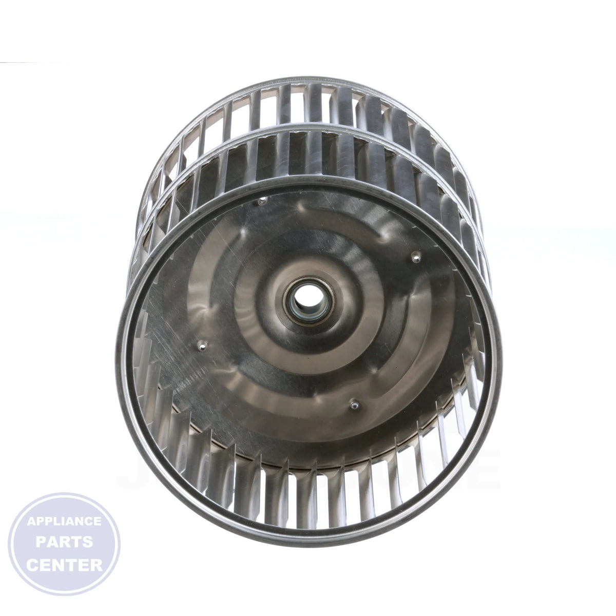 Direct Drive Double Inlet Blower Wheel 02895829 - Side view with 6-5/16" diameter and 7-5/8" width