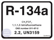 Refrigerant ID Labels 04134 - Main view showing color-coded design for various HVAC models