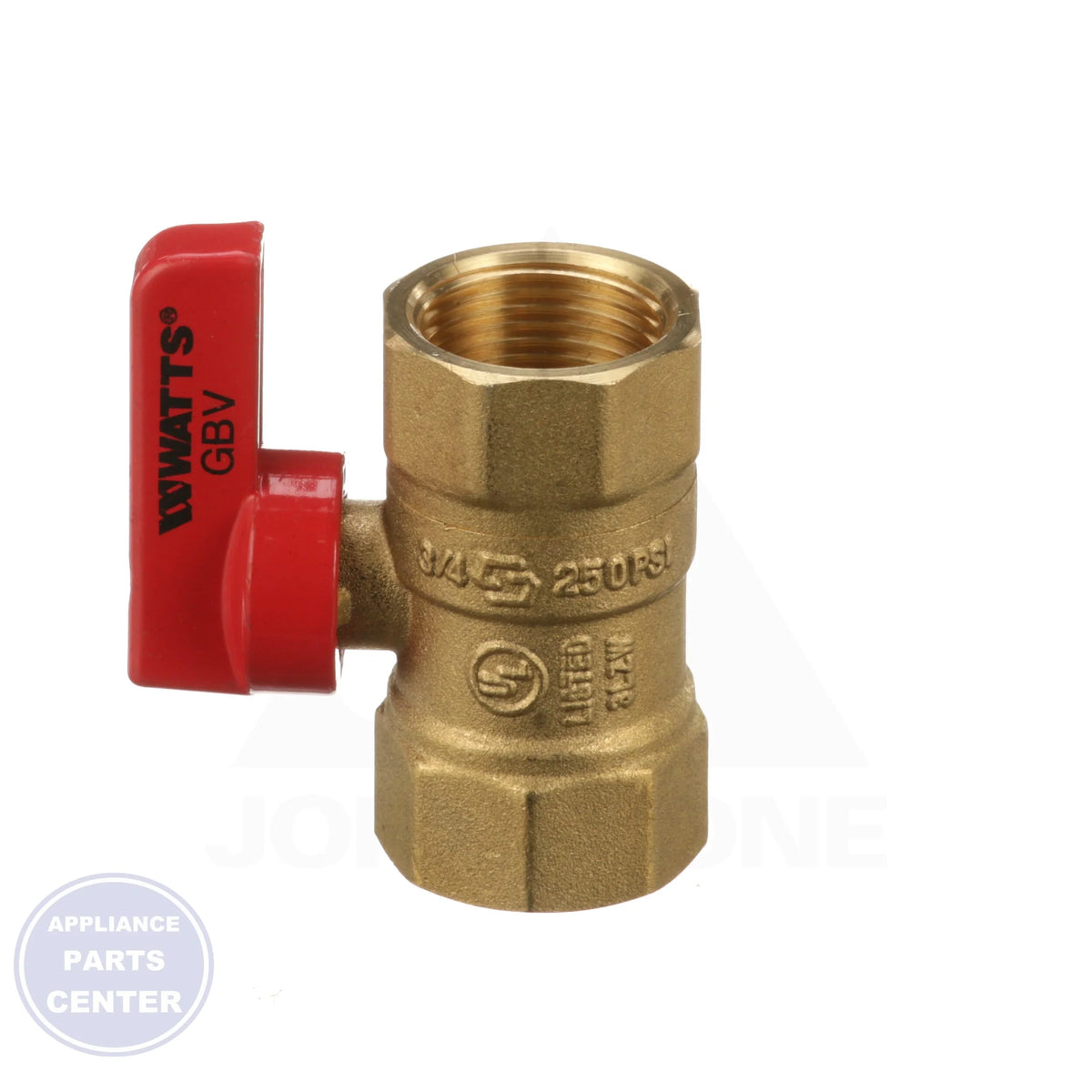3/4" Ball Valve 0545005 - Side view with 3/4" size specs