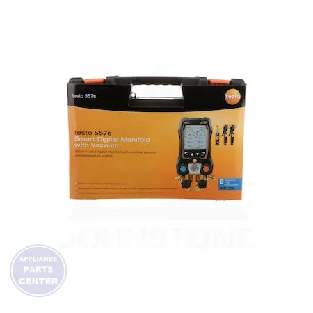 [Brand] 557s 4Valve Digital Manifold Smart Vacuum Kit 0564-5571-01 - Main view showing Bluetooth 5.0 range for various models