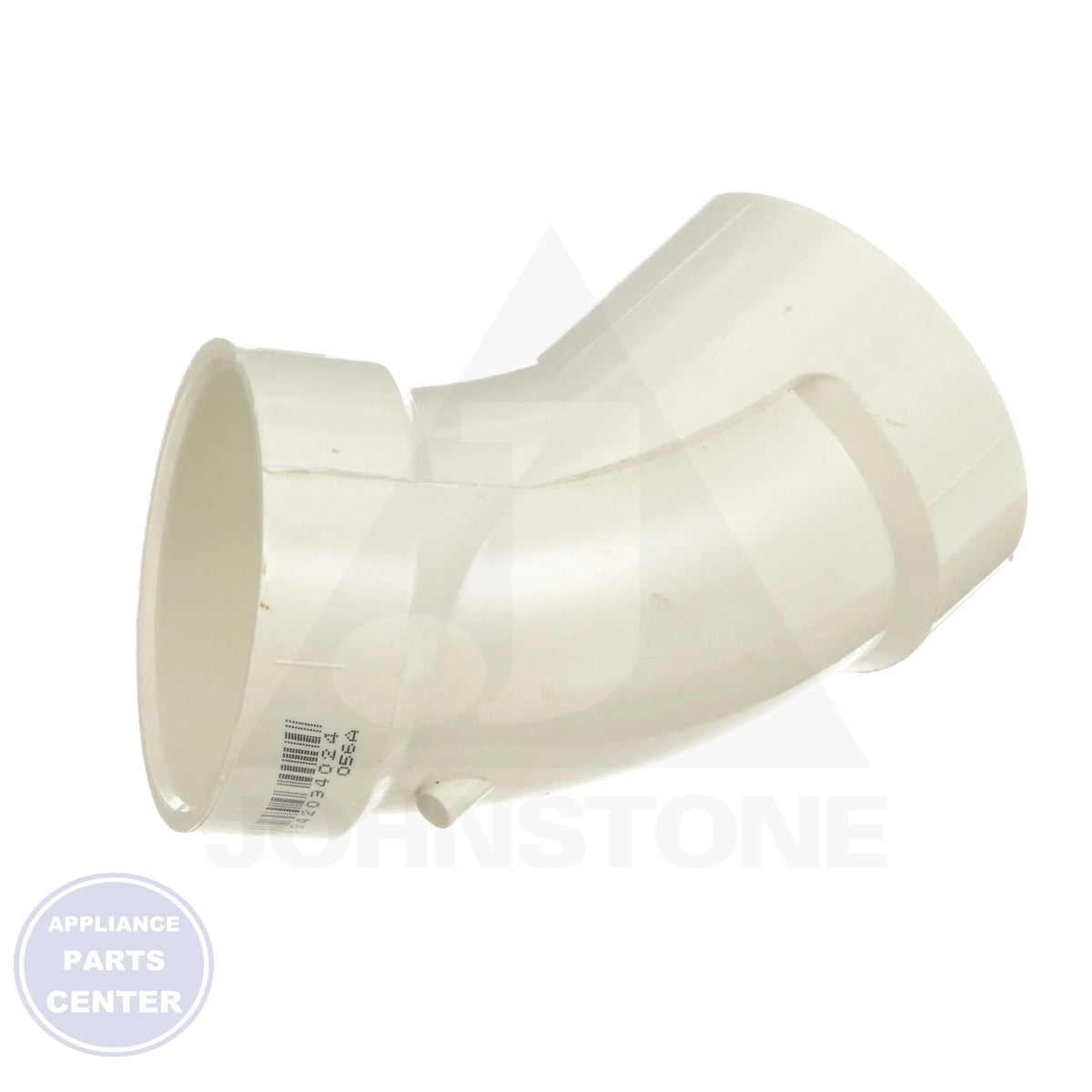 2 x 2 PVC HxH 45 Elbow 05886 - Side view with 2" measurements