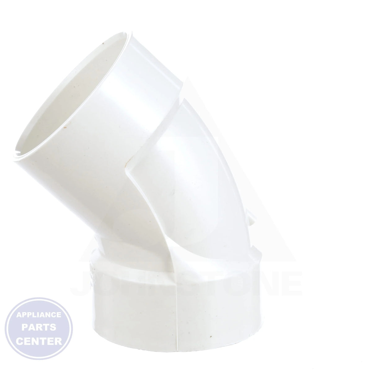 [Brand] 3 x 3 PVC HxH 45 Elbow 05887 - Detailed view of Hub x Hub configuration