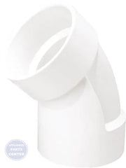 [Brand] 3 x 3 PVC HxH 45 Elbow 05887 - Main view showing 45-degree angle for R55-542 models