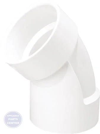[Brand] 3 x 3 PVC HxH 45 Elbow 05887 - Main view showing 45-degree angle for R55-542 models