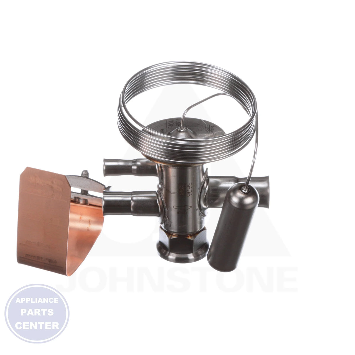 TUA/TUAE Series Expansion Valve Body 068U2287 - Side view with 3/8" inlet and 1/2" outlet connections