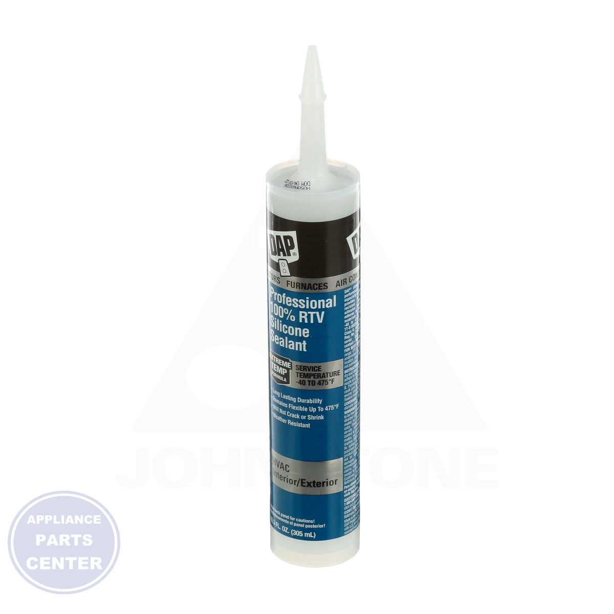 Professional 100% RTV Silicone Sealant 08011 - Detailed view of -40° to 475°F service temperature