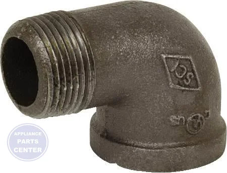 [Specific Brand] 3/8" Black Iron 90 Degree Street Elbow 0810016006 - Main view showing seamless connection for [Specific Model]