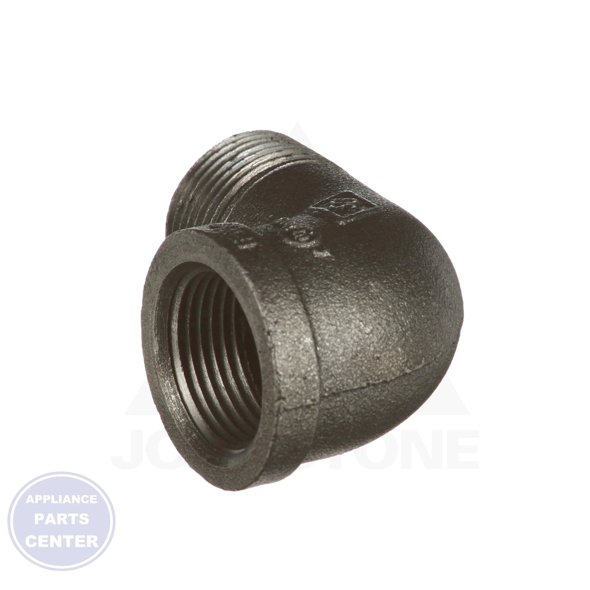 1" Black Iron 90 Degree Street Elbow 0810016618 - Detailed view of ASTM:A197 and ASME B16.3 compliance