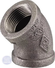 [Brand] Black Iron 45 Degree Elbow 0810023606 - Main view showing precise angle connection for various pipe models