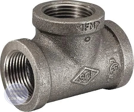 [Brand] 3/4" Black Iron Tee 0810030007 - Main view showing durable construction for [specific models]
