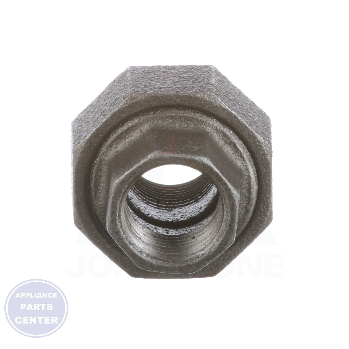 3/4" Black Iron Union 0812508208 - Side view with precise measurements