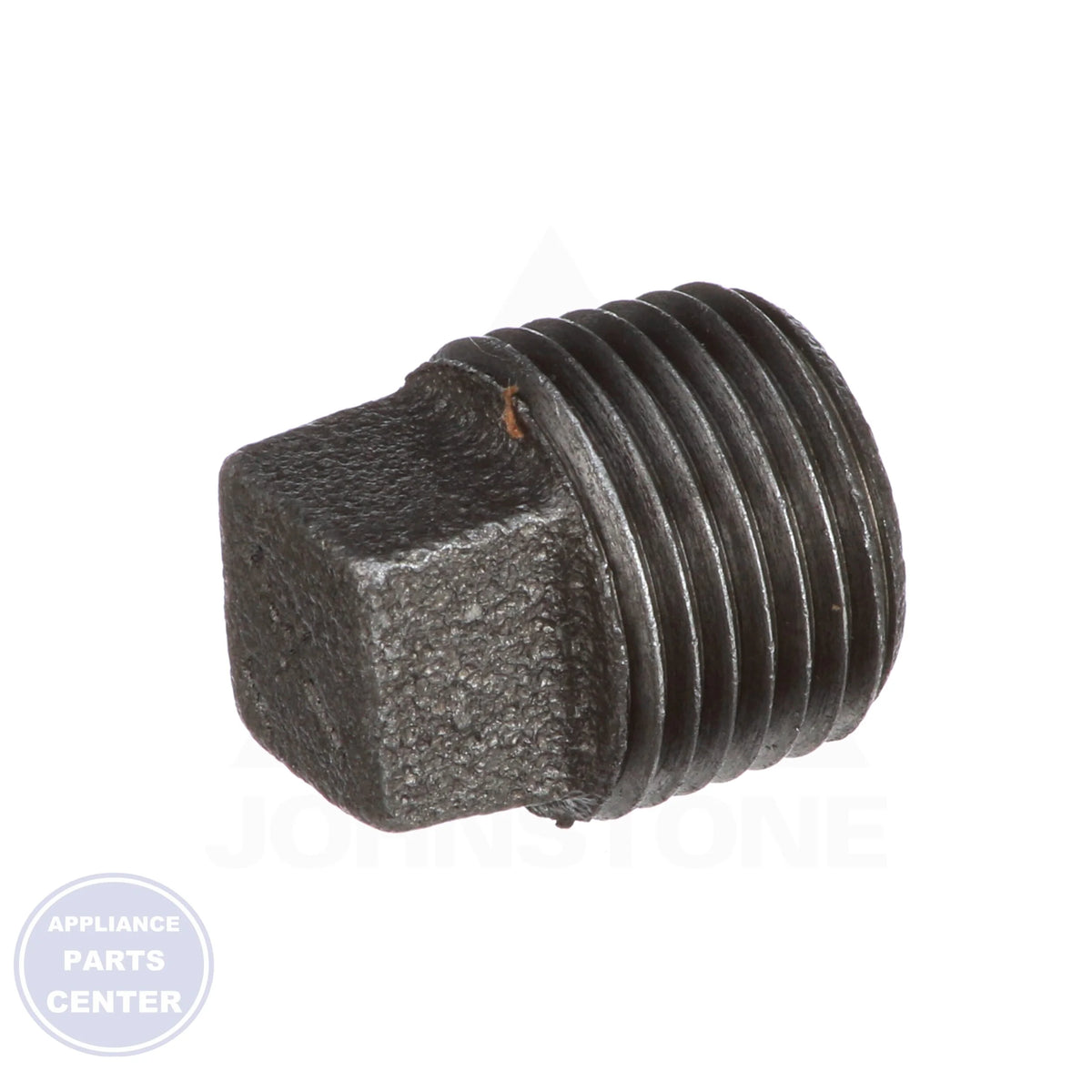 1/2" Black Iron Plug 0818902371 - Side view with 300 psi @ 150° specifications