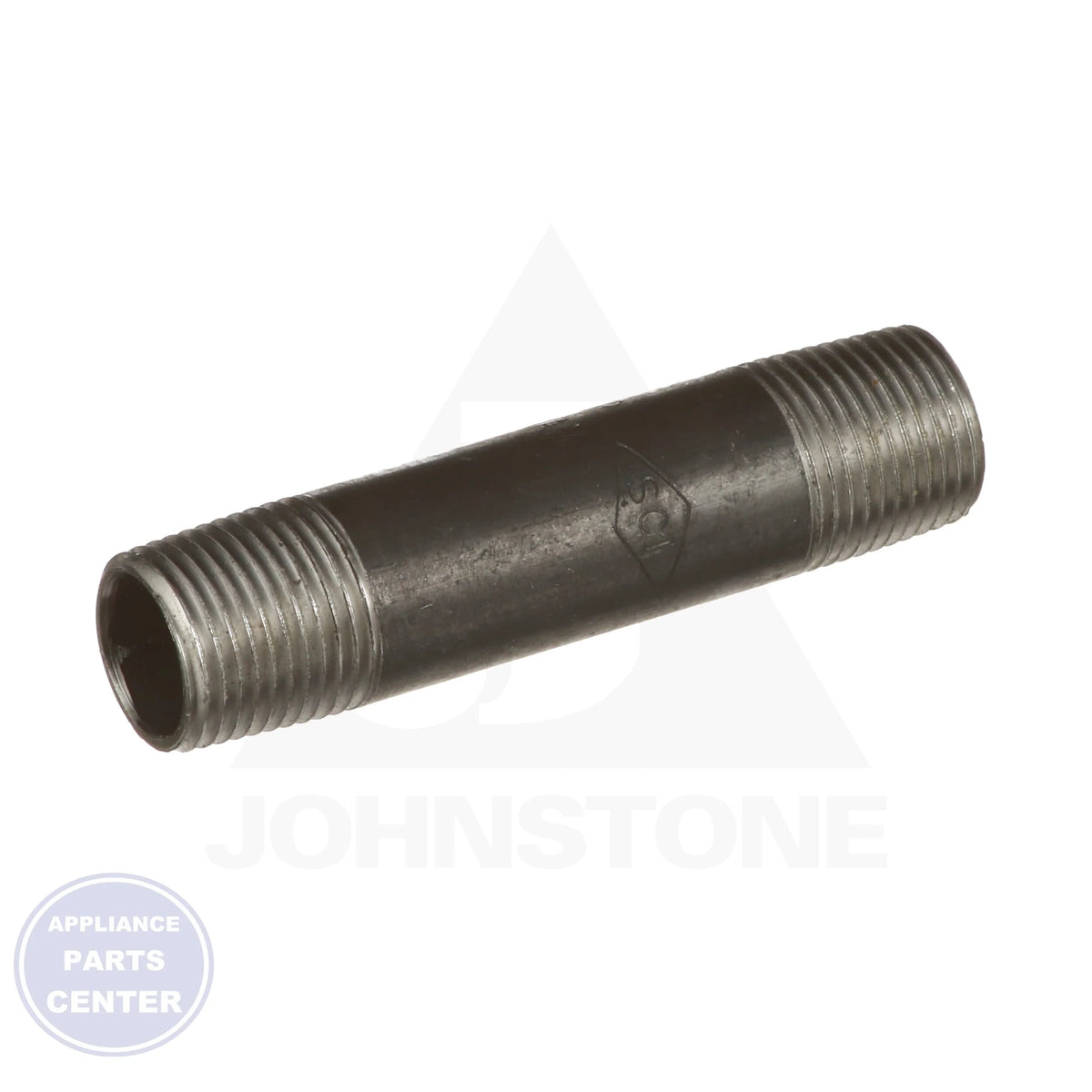 1/2" X 3-1/2" Black Iron Pipe Nipple 0830015400 - Side view with precise measurements