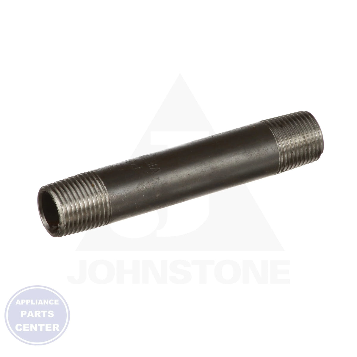1/2" X 4-1/2" Black Iron Pipe Nipple 0830015806 - Side view with precise 1/2" x 4-1/2" measurements
