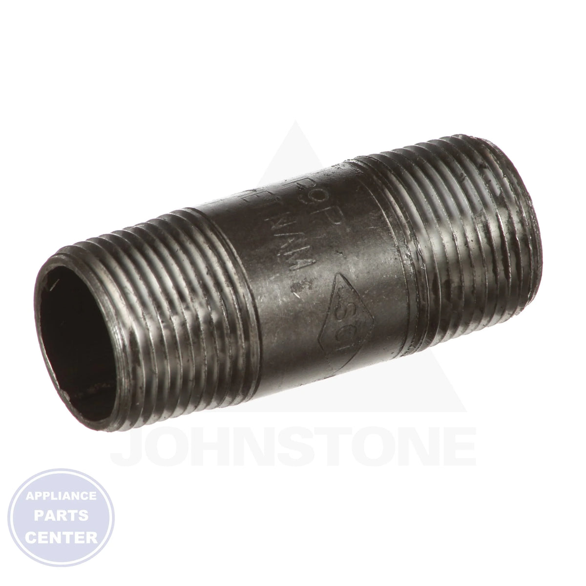 3/4" X 2-1/2" Pipe Nipple - Side view with precise measurements