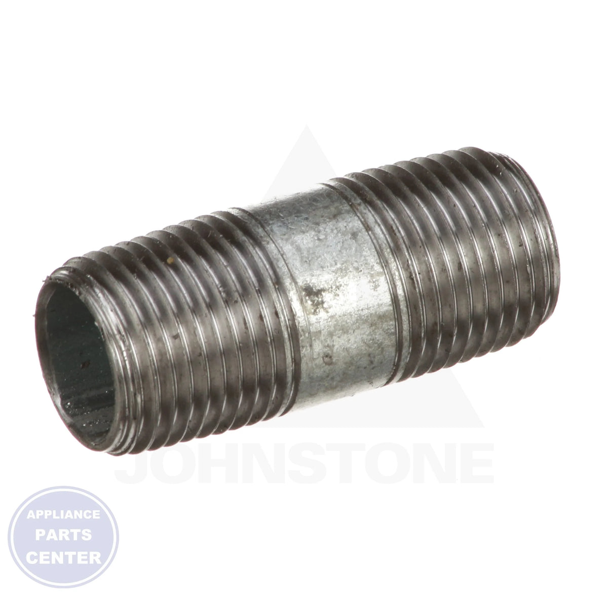 Galvanized Pipe Nipple 0831014808 - Side view with 1/2" x 2" measurements