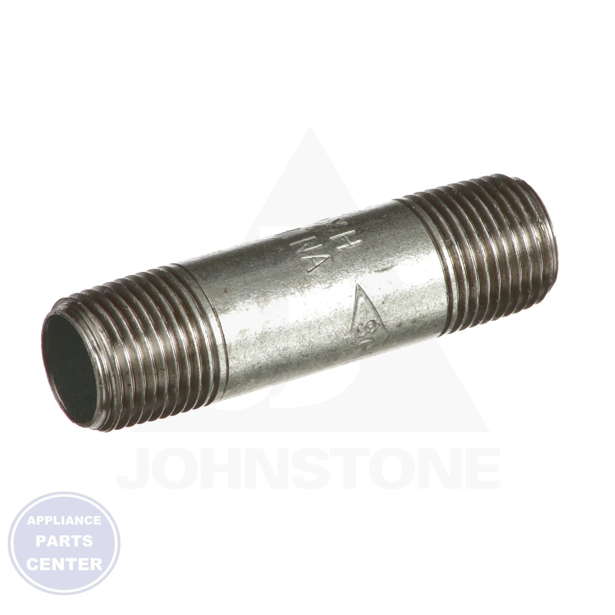 1/2" X 3" Galvanized Pipe Nipple 0831015201 - Side view with 231 PSI @ 400F rating