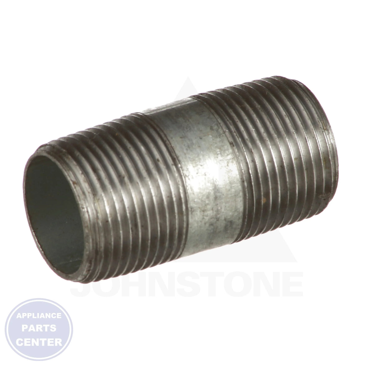 0831019401 Galvanized Pipe Nipple - Side view with 3/4" x 2" measurements
