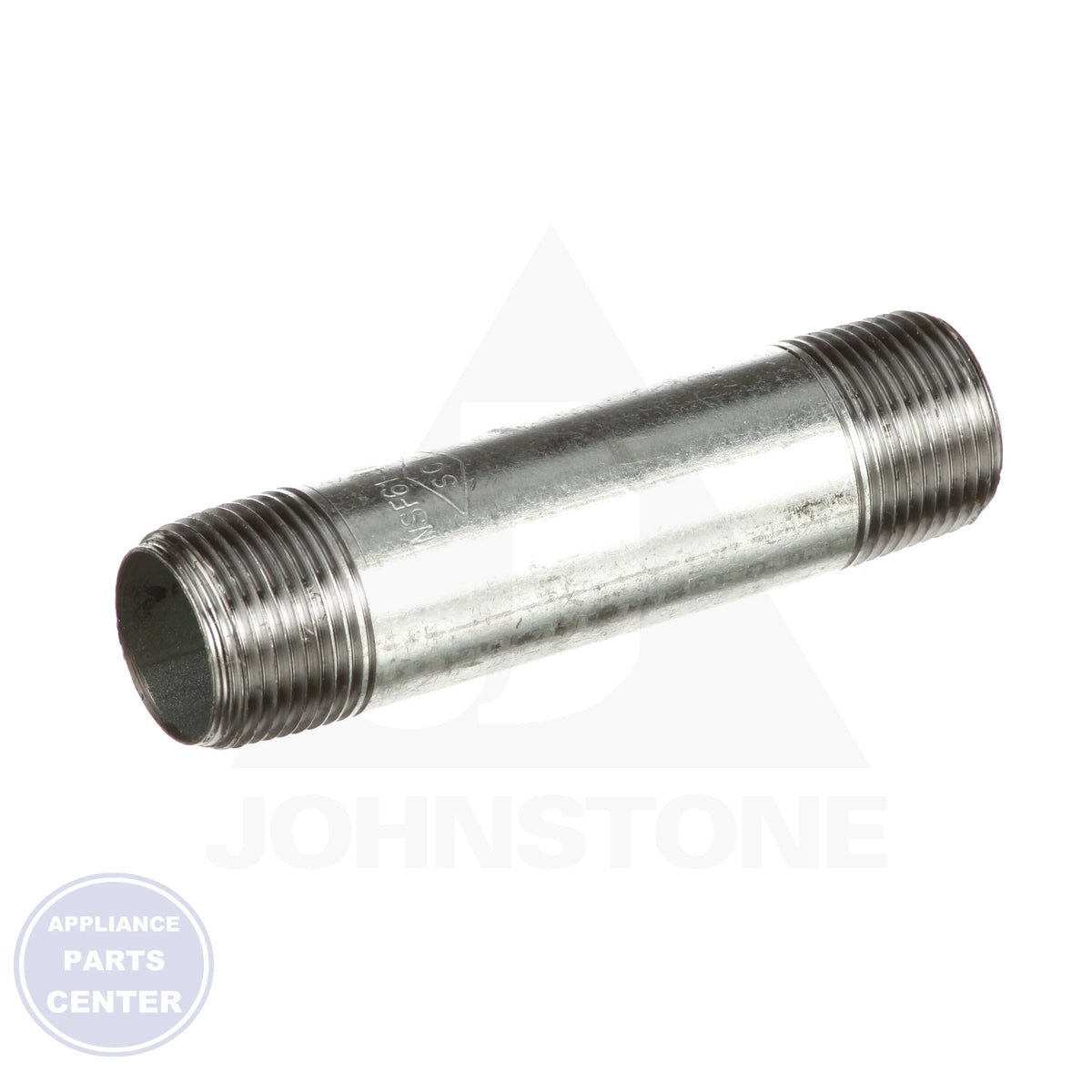 Pipe Nipple 0831020201 - Side view with 3/4" x 4" specific measurements