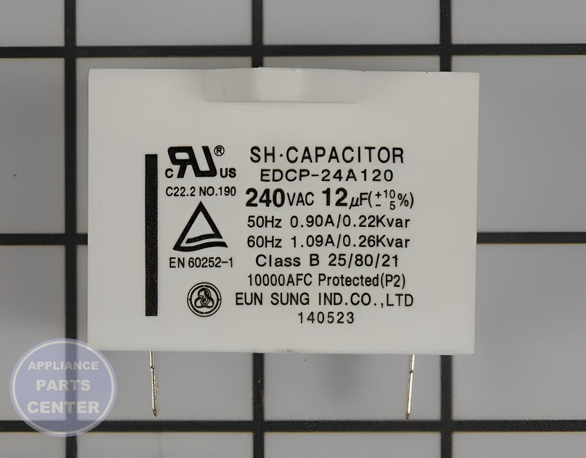 Kenmore Run Capacitor 0CZZJB2014L - Main view showing energy-efficient design for Kenmore Elite models