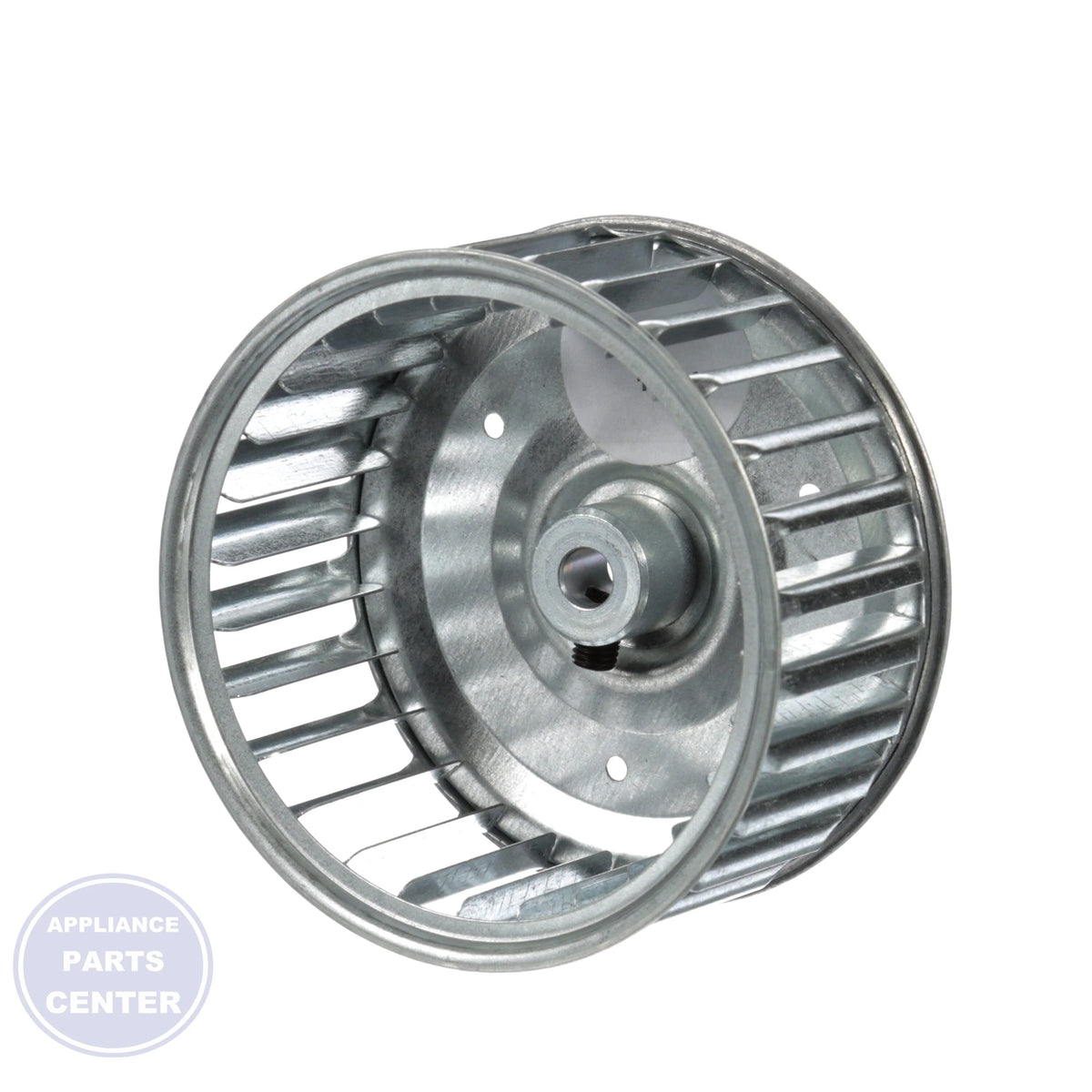 Single Inlet Blower Wheel 1-6042 - Detailed view of galvanized material construction