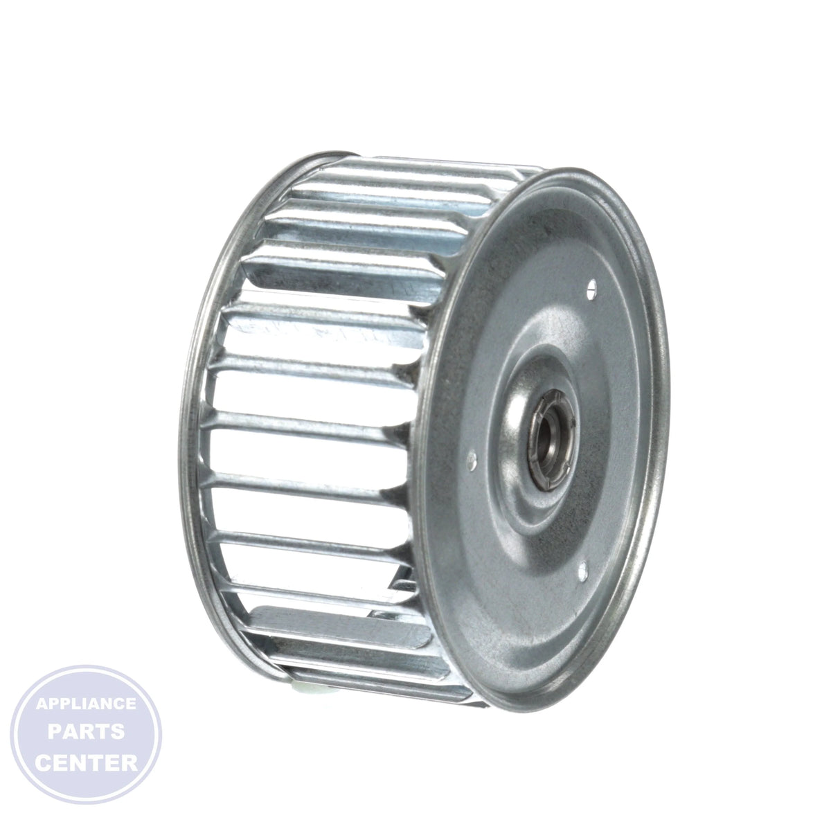 Single Inlet Blower Wheel 1-6043 - Side view with 3-13/16" diameter and 1-7/8" width