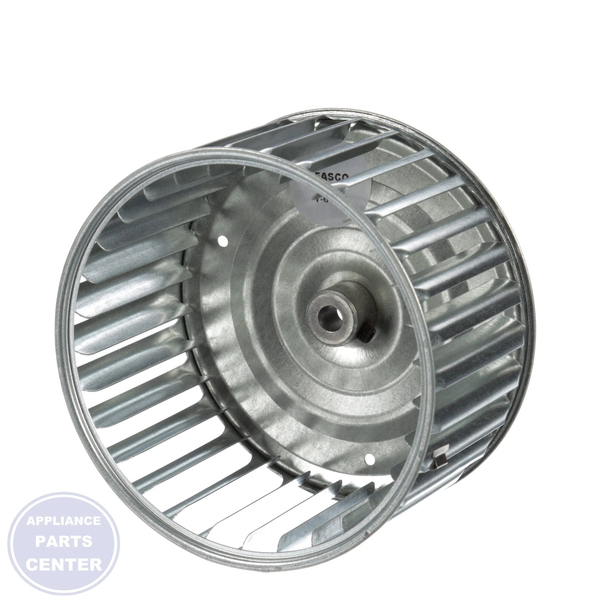 Single Inlet Blower Wheel 1-6054 - Detailed view of galvanized material construction