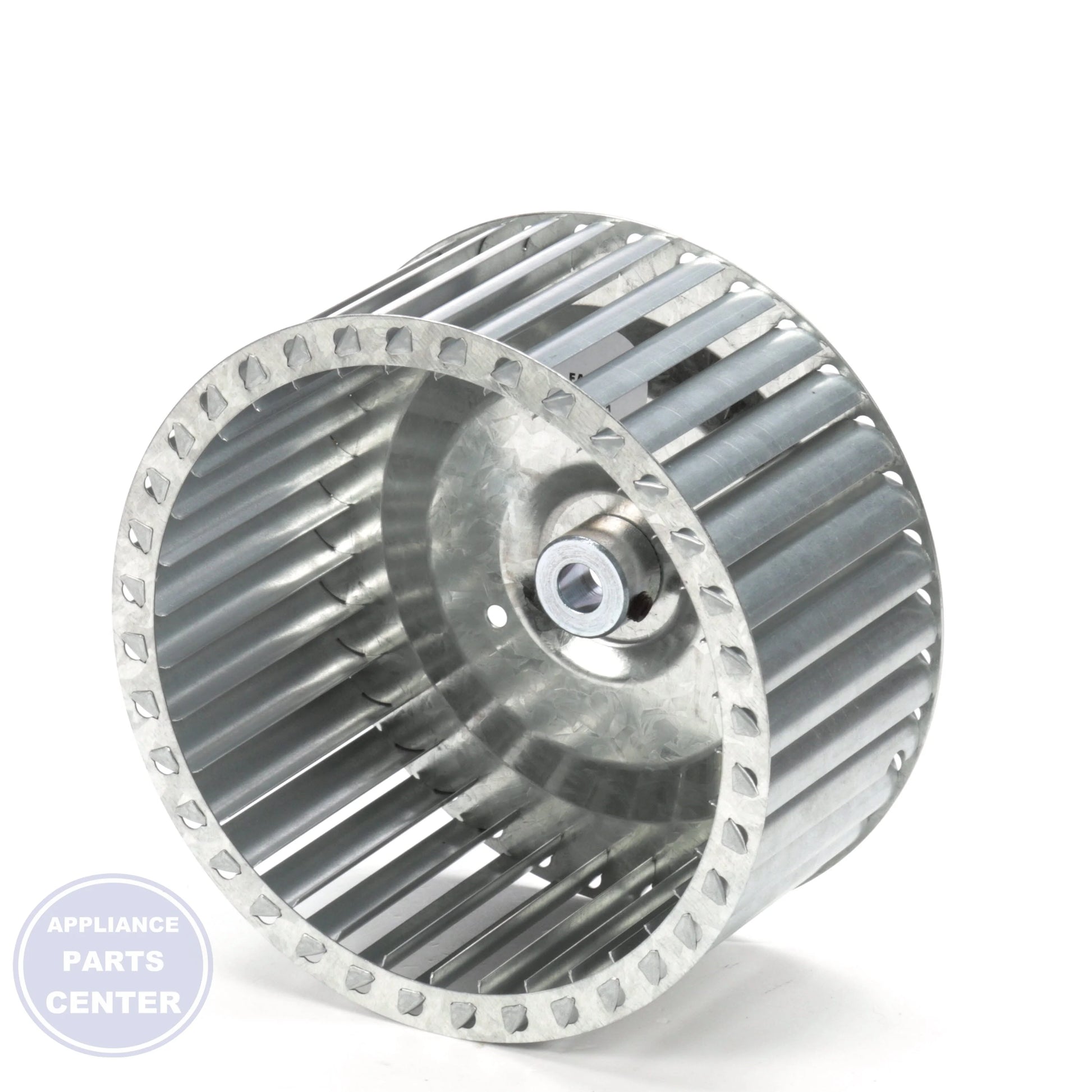 Single Inlet Blower Wheel 1-6071 - Detailed view of galvanized material construction