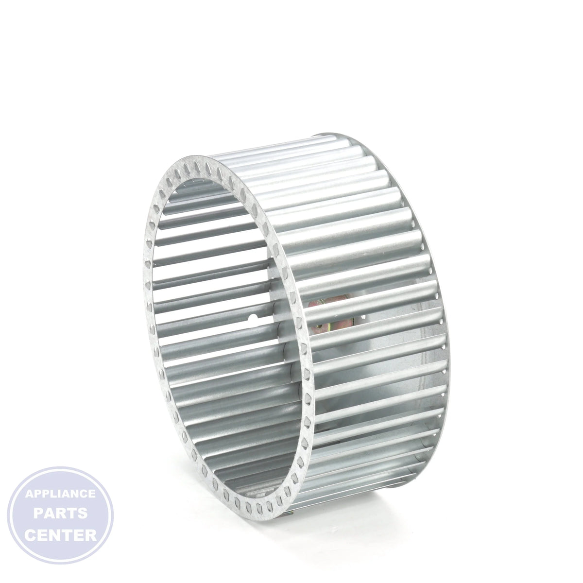 Single Inlet Blower Wheel 1-6079 - Detailed view of galvanized material construction