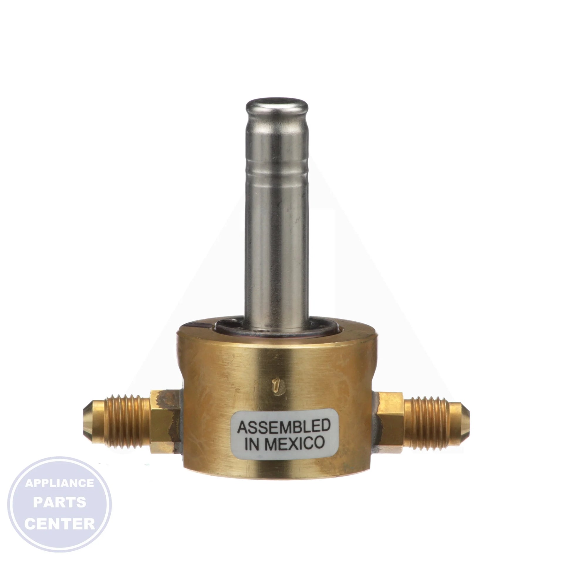 100RB Series Direct-Acting Solenoid Valve 100RB2F2 - Side view with 7/64" Port Size and 1/4" SAE Conn. Size