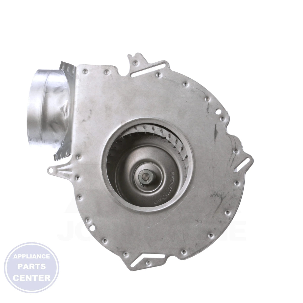 Draft Inducer Motor 1014529 - Side view with dimensions of 5.5 x 5.5 x 4 inches