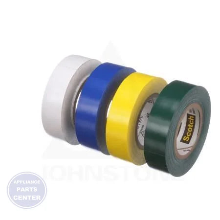 [Brand] White Colored Marking Tape 10232 - Main view showing flame-retardant protection for various models
