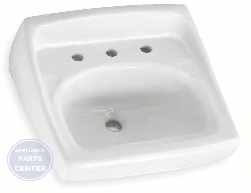 AM STD LUCERNE WALL-HUNG LAV SINK, 8 CENTERS - Main view showing 8-inch centers for PPG Lawn Mower and Paint Sprayer