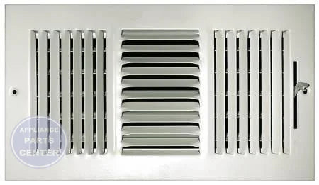 [Brand] 103M Series Sidewall/Ceiling Register 103M10X06 - Main view showing steel white finish for L79-022 and L88-213 models