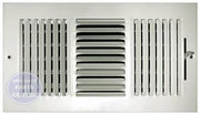 [Brand] 103M Series Sidewall/Ceiling Register 103M12X08 - Main view showing multi-louver shutter for improved ventilation in specific models
