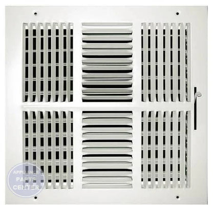 104M Series Sidewall/Ceiling Register 104M14X14 - Main view showing multi-louver shutter for compatible models