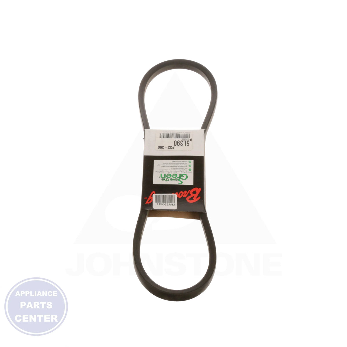 Browning FHP Belt 5L Series Wrapped Belt 1095256 - Side view with 21/32" top width