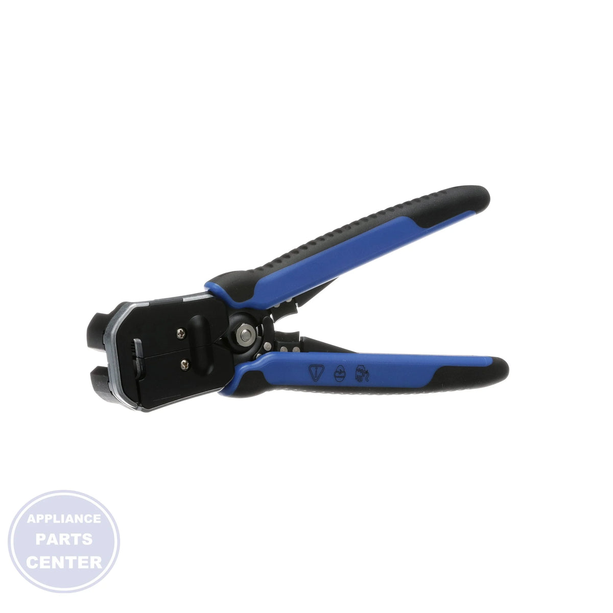 Self-Adjusting Wire Stripper/Cutter 11061 - Side view with adjustable stopper and tensioning screw