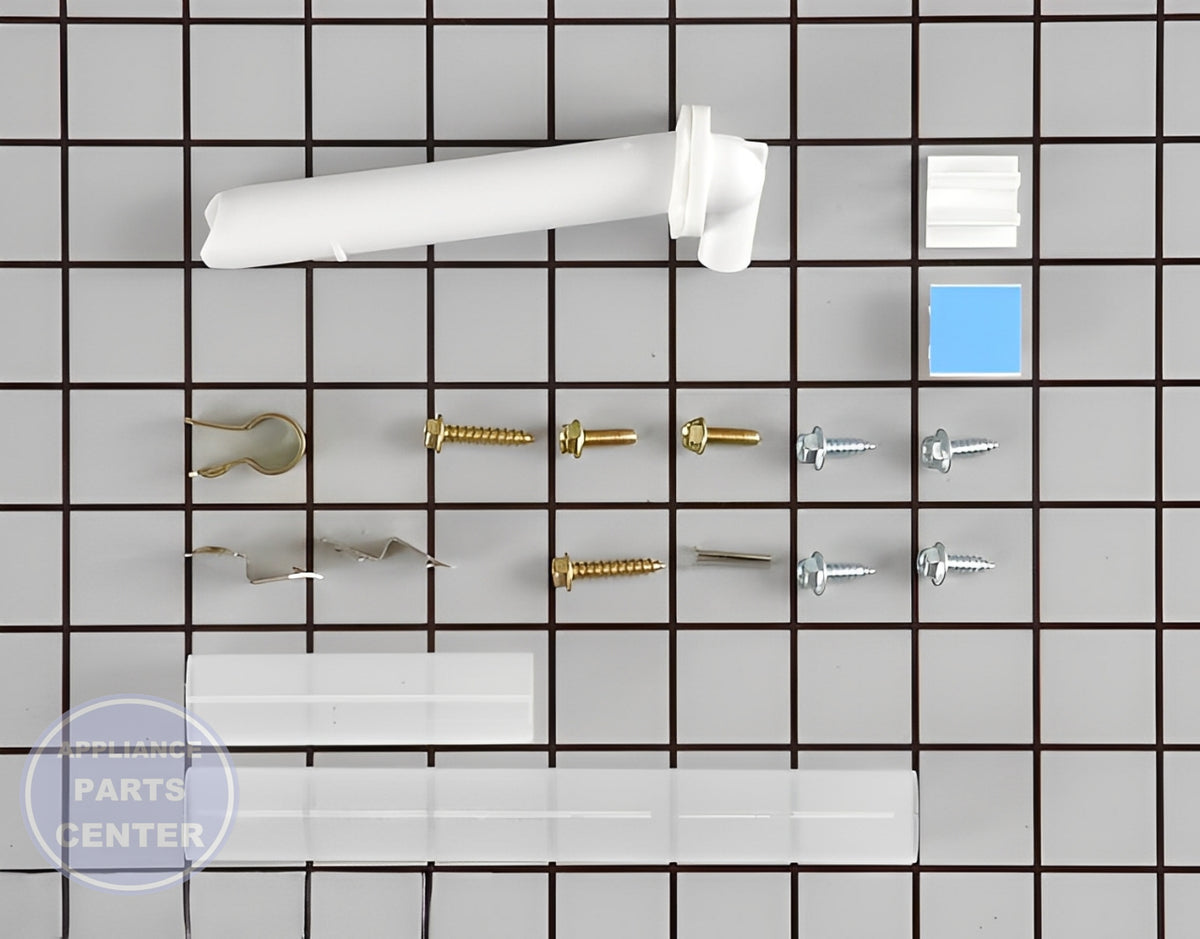 WHIRLPOOL REFRIGERATOR ICE MAKER KIT SQUARE PLUG 1129316 - Side view with precise specifications