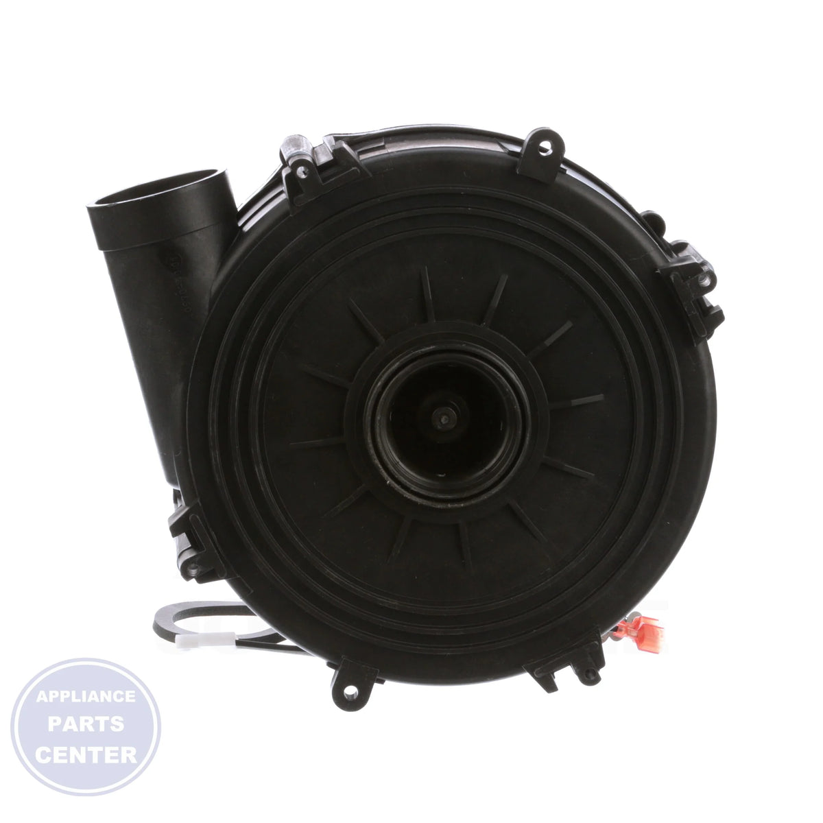 DRAFT INDUCER ASSEMBLY 1172823 - Side view with precise measurements
