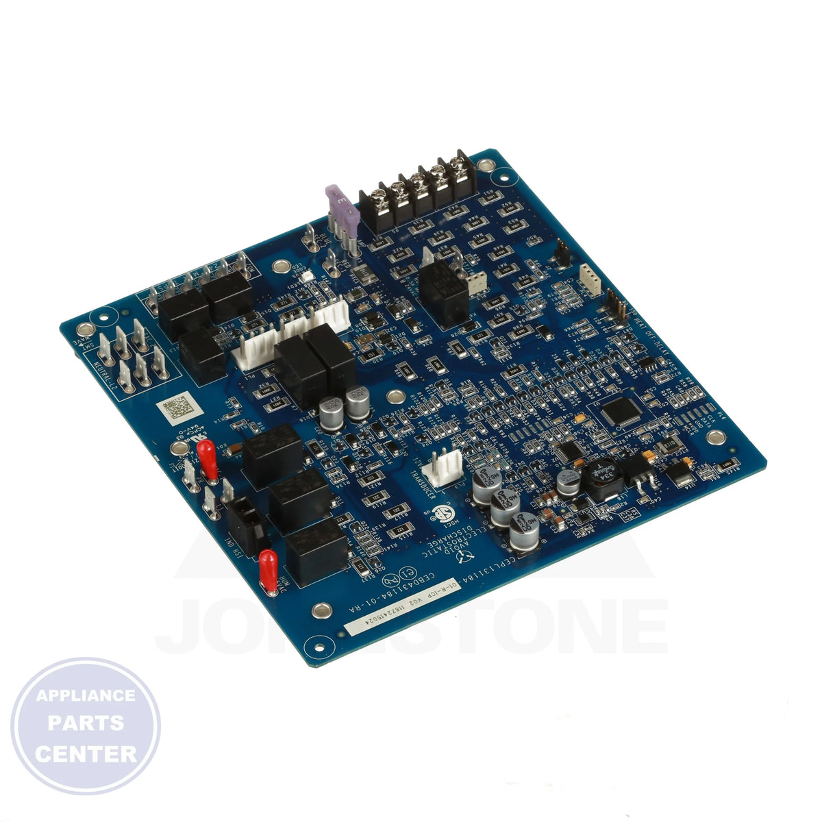BOARD, CONTROL 1187241 - Side view with precise measurements