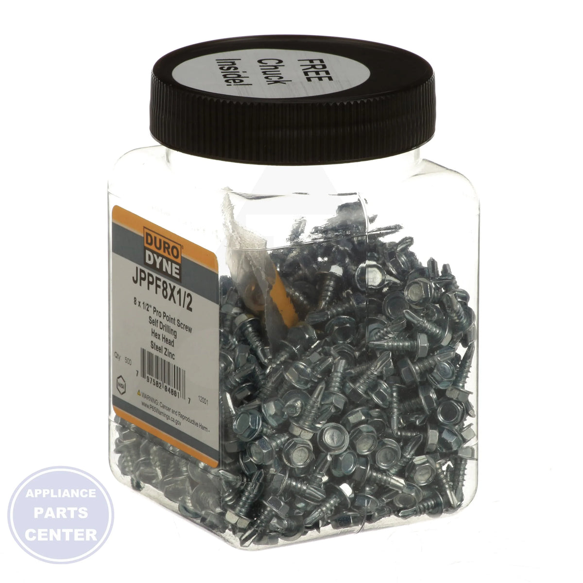 Pro Point Sheet Metal Screws 12001 - Detailed view of 8 x 1/2 inch screw size for heavy gauge metals
