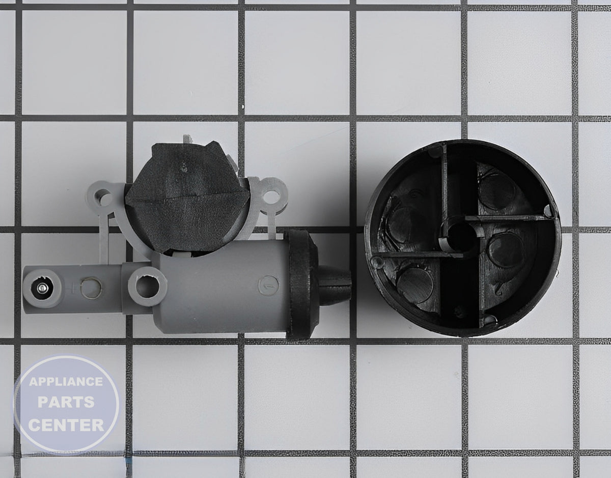 WHIRLPOOL IGNITER AND KNOB KIT 12001296 - Installation in WPL Range demonstrating key mounting points