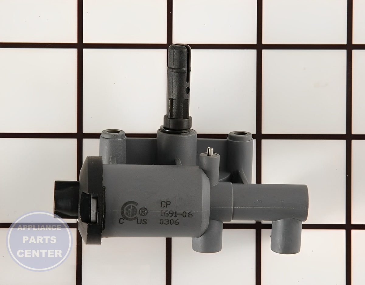 WHIRLPOOL IGNITER AND KNOB KIT 12001296 - Installation in WPL Range demonstrating key mounting points