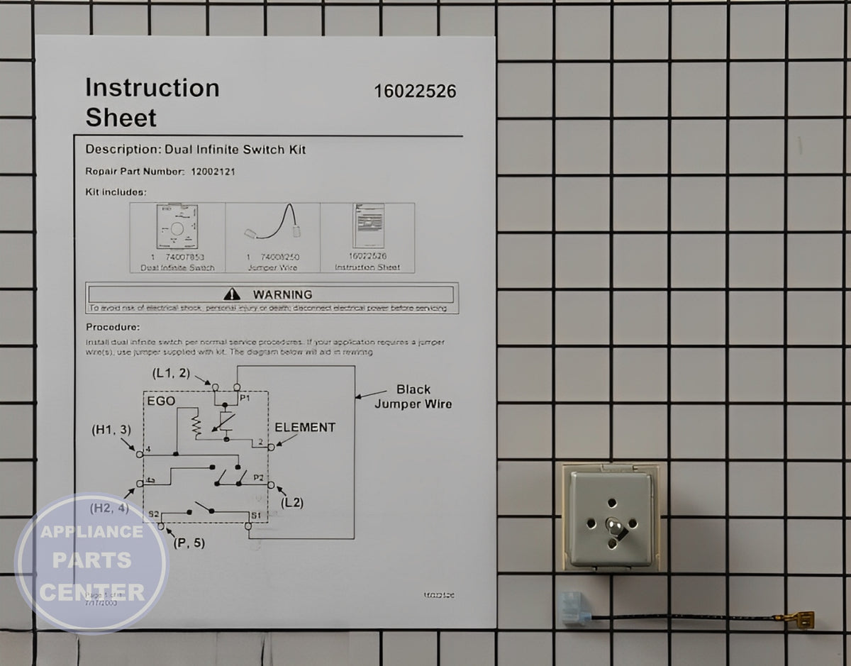WPL INFINITE SWITCH KIT (DUA 12002121 - Installation in WPL model displaying key mounting points