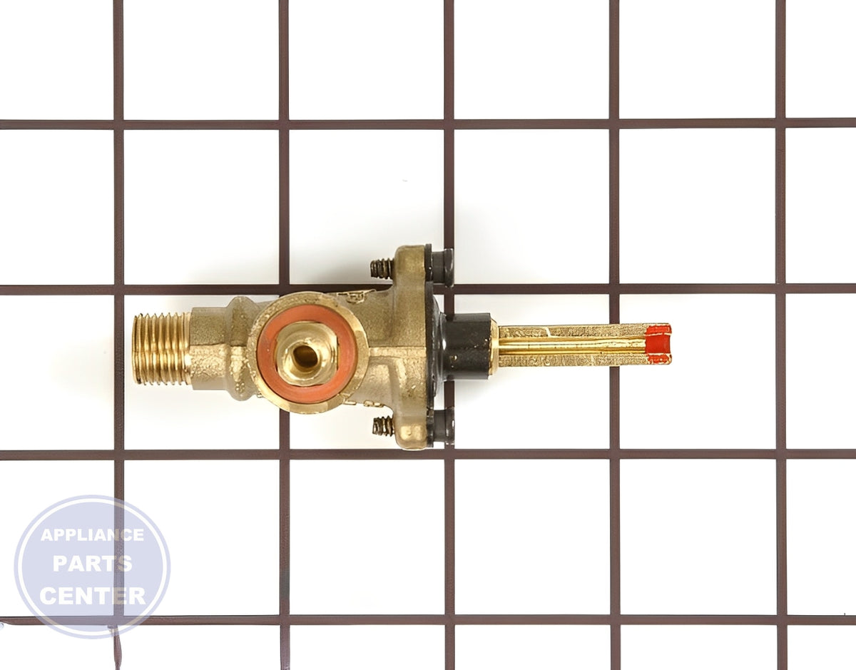 Surface Burner Valve 12002270 - Side view with exact measurements