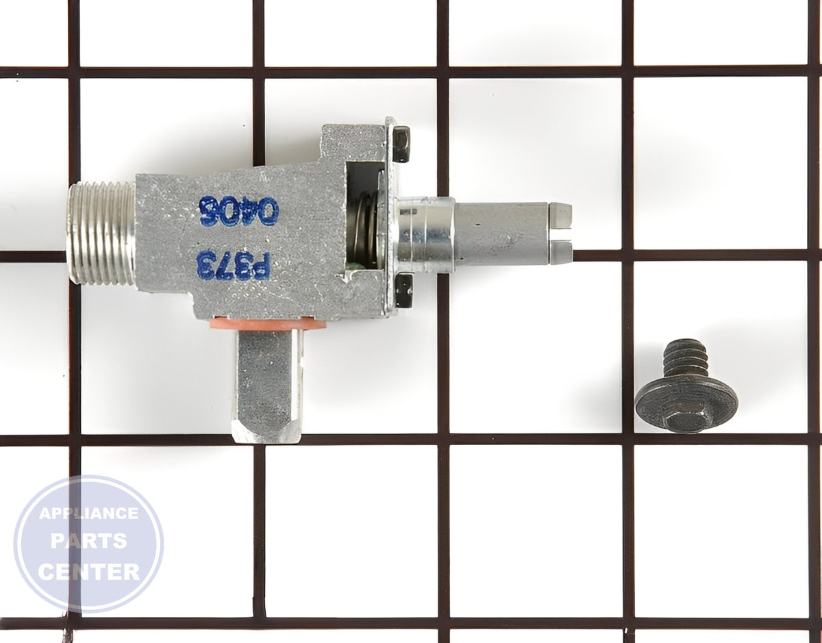 Maytag Gas Shut Off Valve 12002280 - Main view showing gas flow control for Admiral, Jenn Air, and Magic Chef models