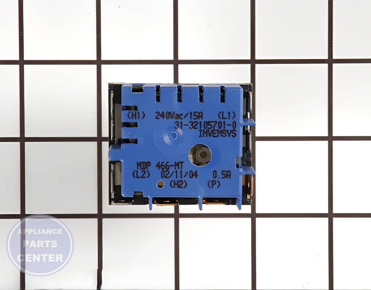 Surface Element Switch 12002422 - Detailed view of 240-volt capacity