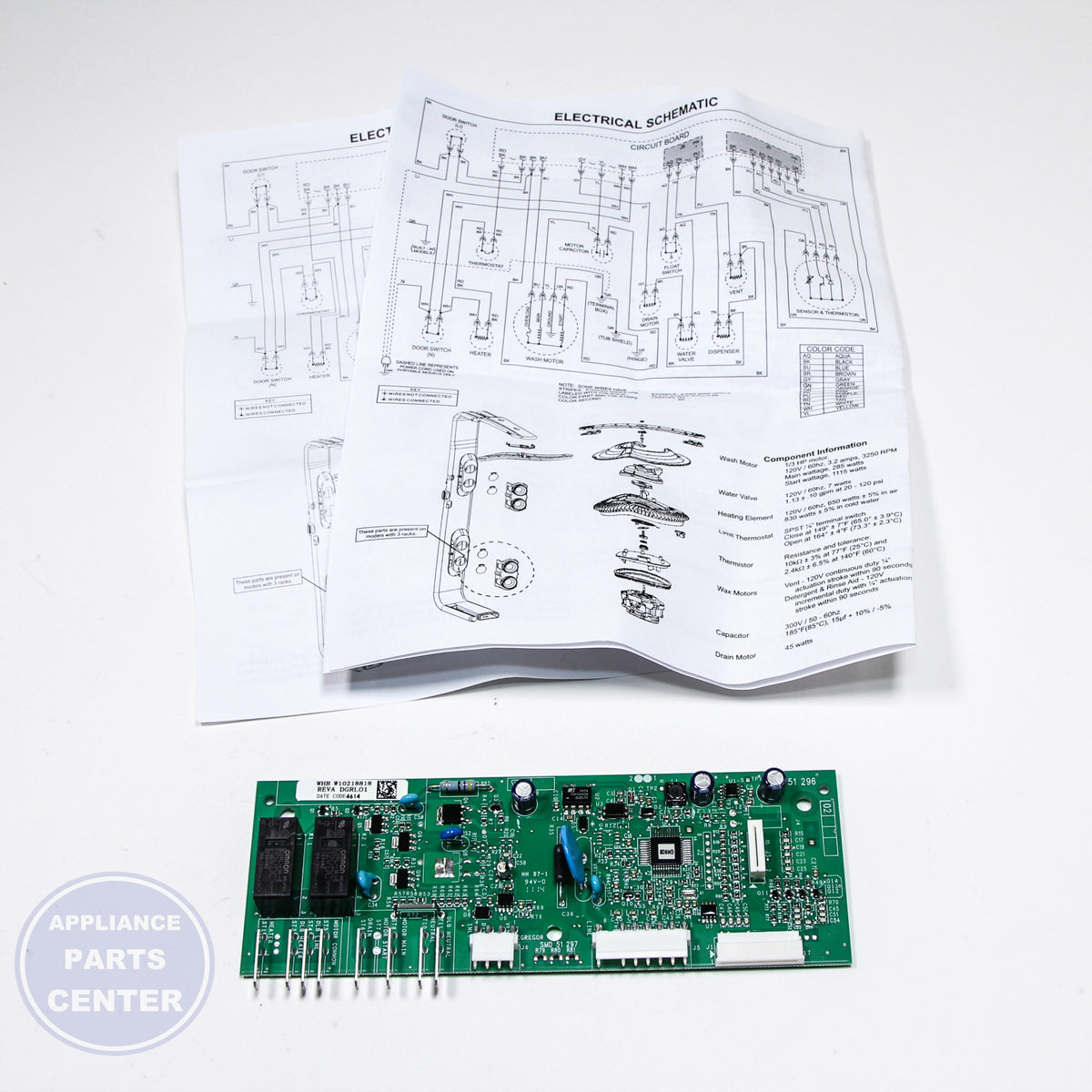 WPL OLD# 99003432 | 12002710 - Installation in WPL model showing key mounting points